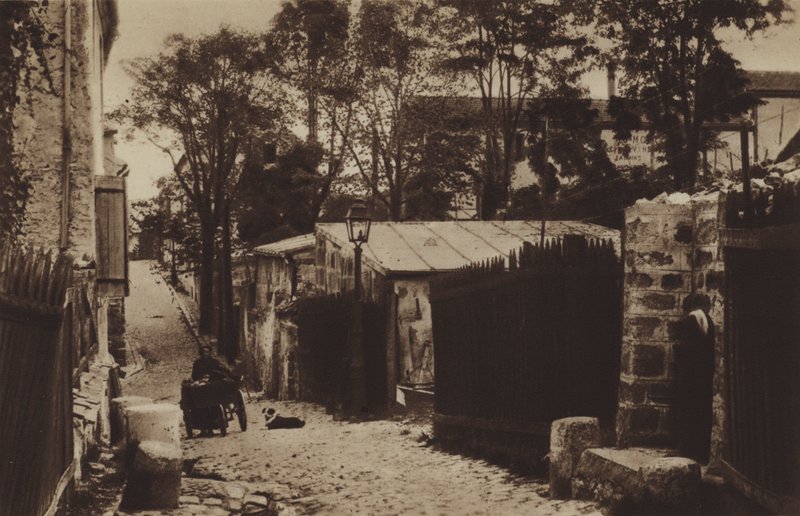 La Fontaine-a-Mulard ved Gobelins (s/h-billede) af (after) French Photographer