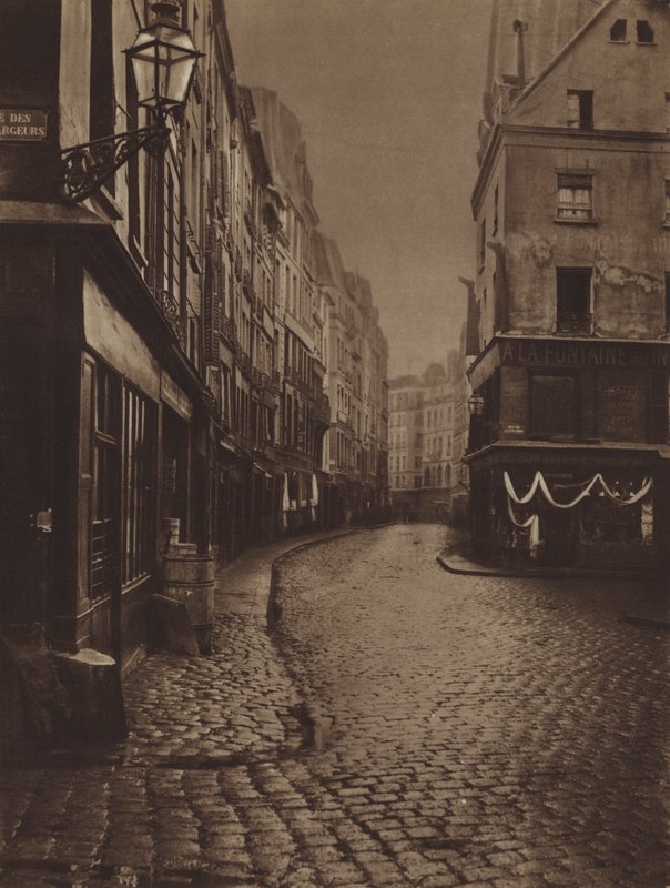 Rue Saint-Honore, taget fra krydset mellem Rue de la Lingerie og Rue des Dechargeurs (s/h foto) af (after) French Photographer