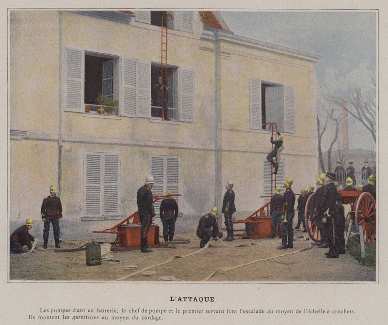 Angrebet (farvet foto) af (after) French Photographer