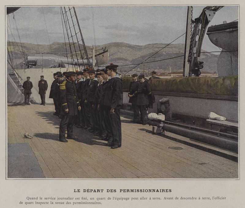 The Leave of Permission (farvet foto) af (after) French Photographer