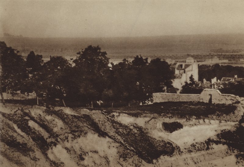 Den nordlige skråning af Butte i 1855 (s/h foto) af (after) French Photographer