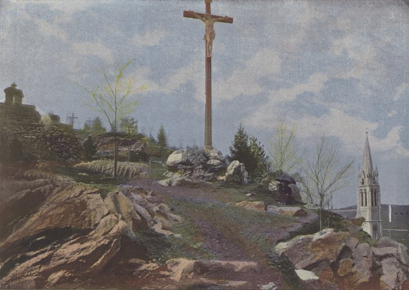 Lourdes, Le Calvaire (farvet foto) af (after) French Photographer