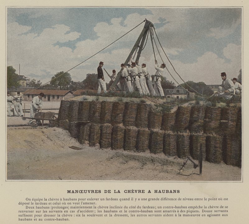 Manøvrer af Chevre a Aubans (farvet foto) af (after) French Photographer