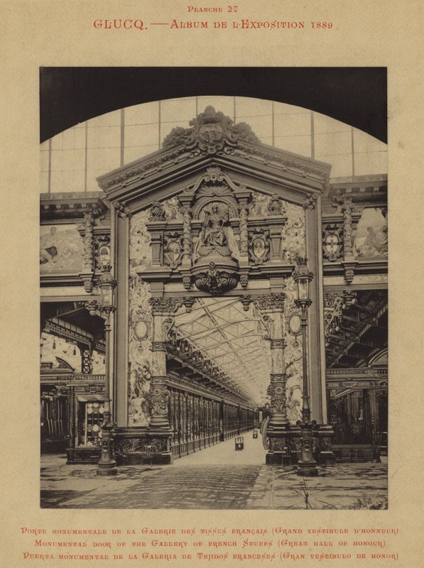 Monumental dør til galleriet med franske ting, Great Hall of Honor (s/h foto) af (after) French Photographer