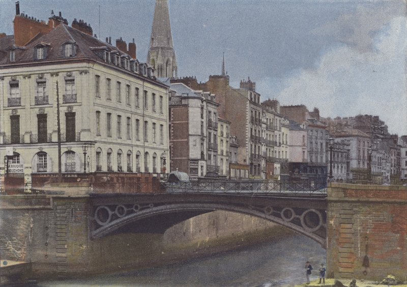 Nantes, Erdre (farvet foto) af (after) French Photographer