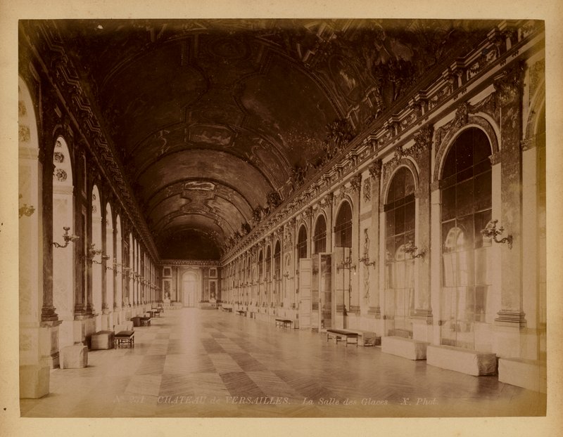 Paris: Versailles, spejlsalen (s/h-foto) af (after) French Photographer