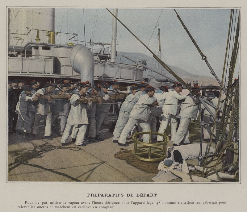 Preparatifs de Depart (farvet foto) af (after) French Photographer