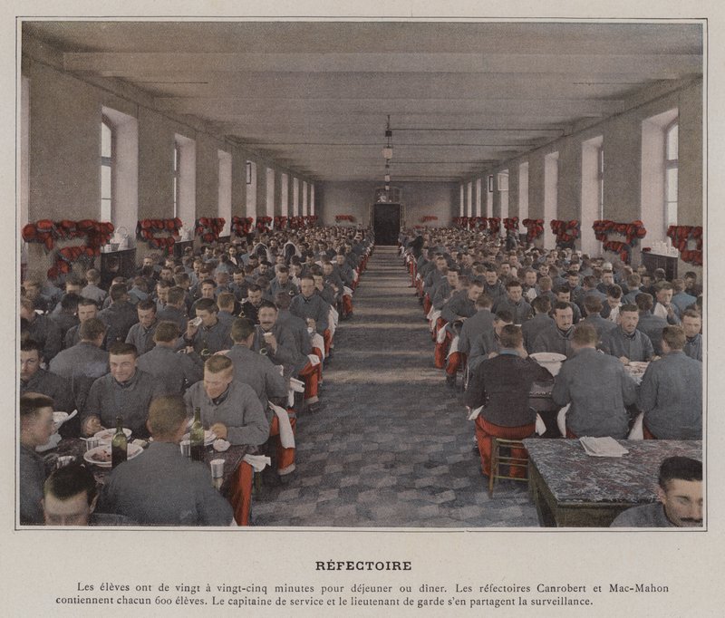 Refektoire (farvet foto) af (after) French Photographer