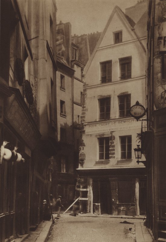 Rue Pirouette og Rue Mondetour (s/h-billede) af (after) French Photographer