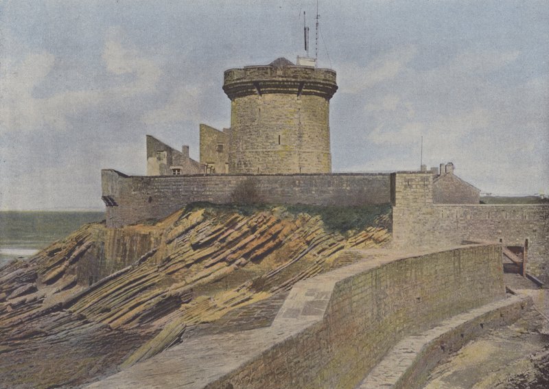 Saint-Jean de Luz, Socoa Tower (farvet foto) af (after) French Photographer