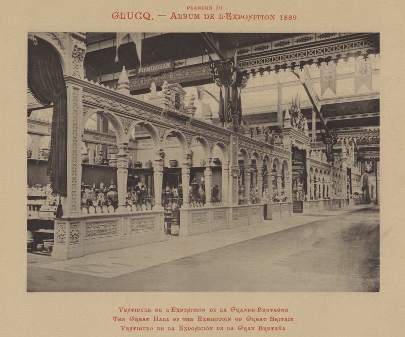 The Great Hall of the Exhibition of Great Britain (s/h foto) af (after) French Photographer