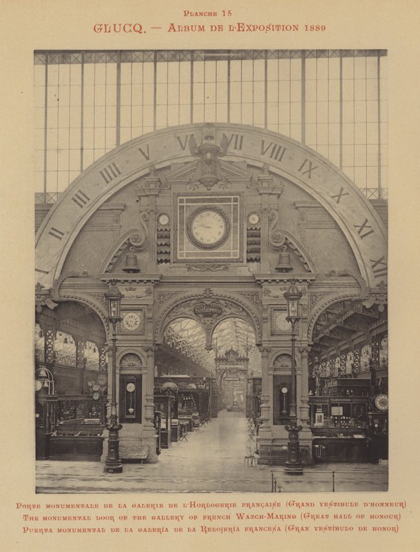 Den monumentale dør til galleriet for fransk urfremstilling, Great Hall of Honor (s/h foto) af (after) French Photographer