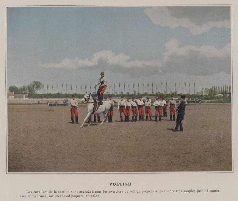 Voltige (farvet foto) af (after) French Photographer