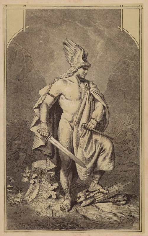 Arminius, Hermann den Cherusker (kobberstik) af (after) German School