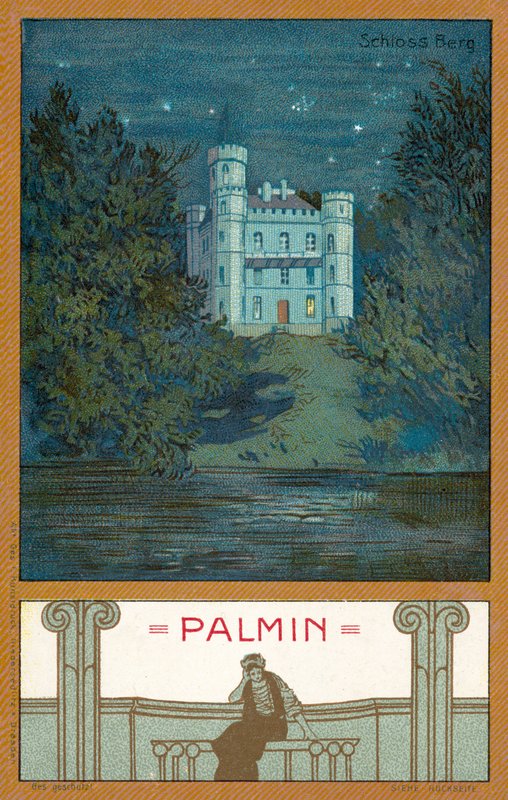 Berg Slot, Bayern (chromolitho) af (after) German School