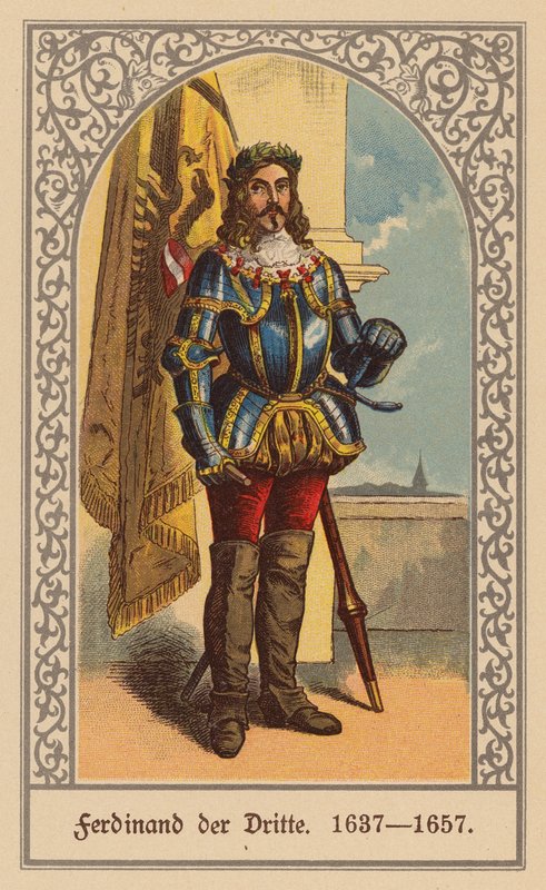 Ferdinand III, tysk-romersk kejser (farvelitografi) af (after) German School