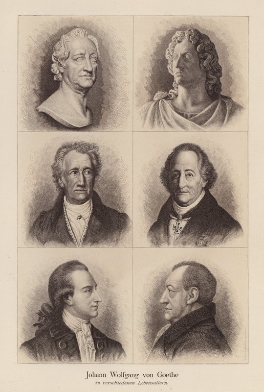 Johann Wolfgang von Goethe, tysk digter og dramatiker (litografi) af (after) German School