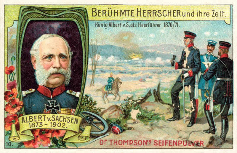 Kong Albert af Sachsen tjente som general under den fransk-preussiske krig af (after) German School