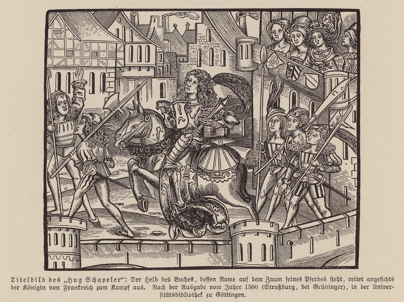 Scene from Hug Chapler, c1500 (engraving) af (after) German School