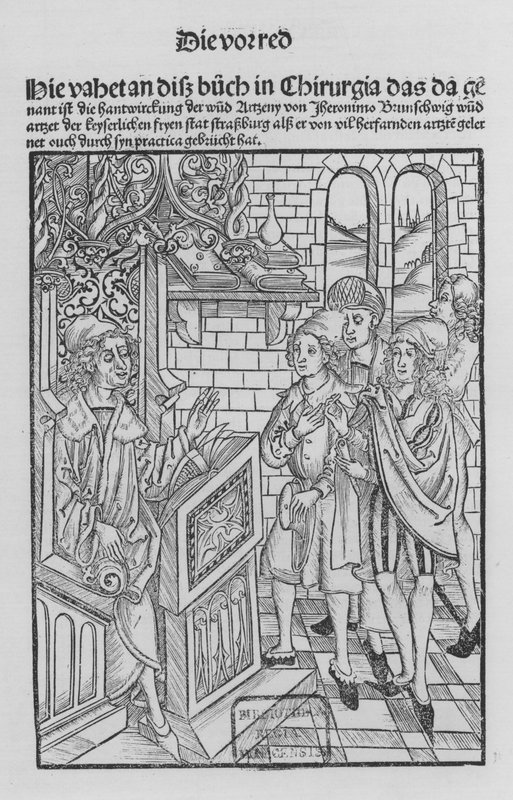 The Book of Cirurgia af Hieronymus Brunschwig (litho) af (after) German School