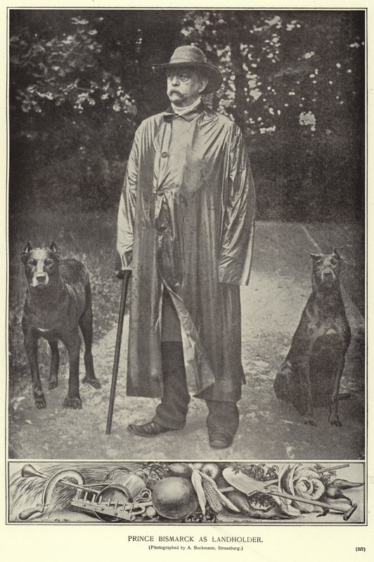 Prins Bismarck som godsejer (s/h foto) af (after) German photographer