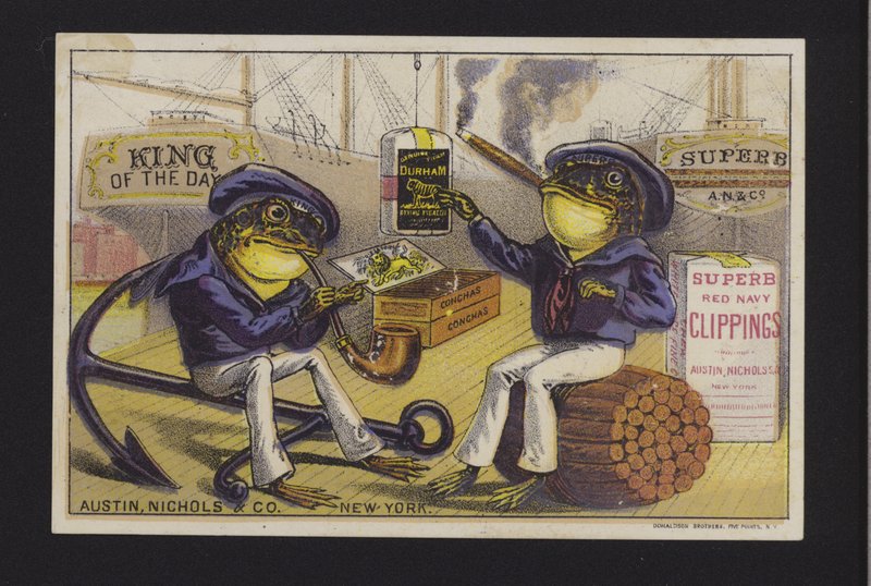 Annonce for Austin Nichols & Co tobacco, New York af American School