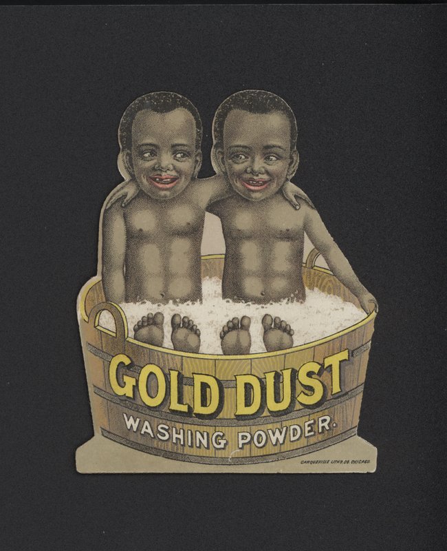 Reklame for vaskepulver Gold Dust af American School