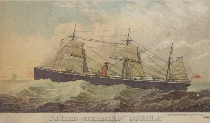Cunard Dampskib Botnia af American School