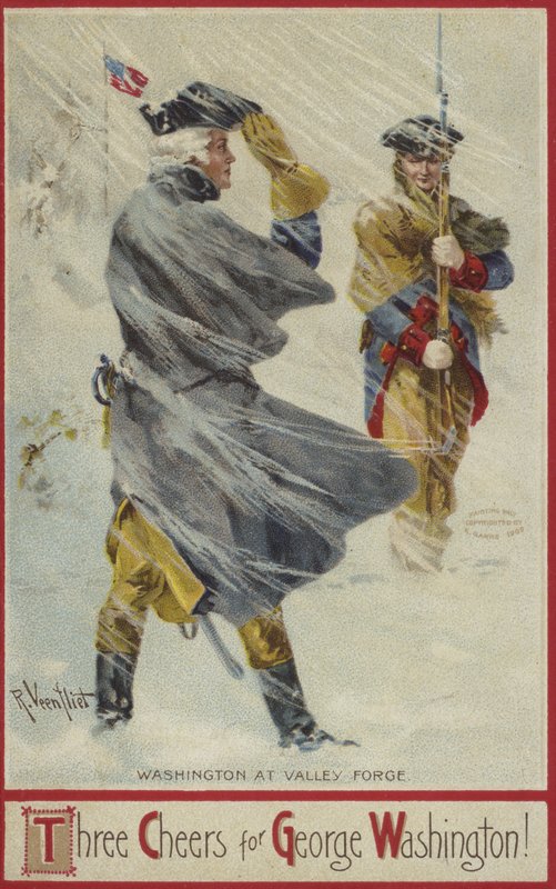George Washington ved Valley Forge af American School