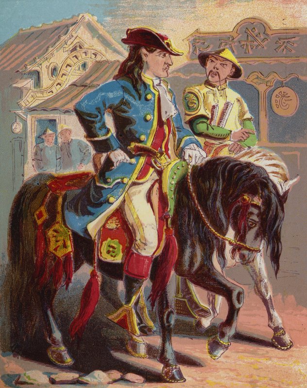 Illustration til Robinson Crusoe af American School