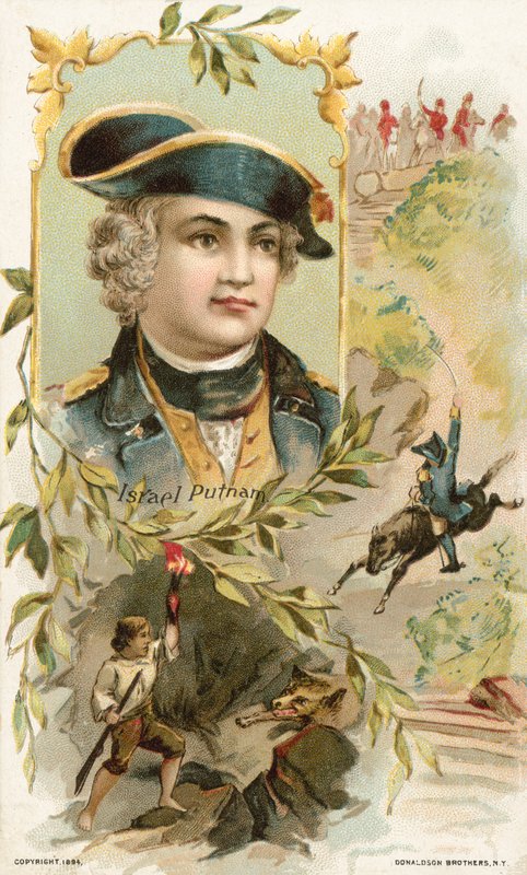 Israel Putnam, amerikansk general fra den amerikanske revolutionskrig af American School