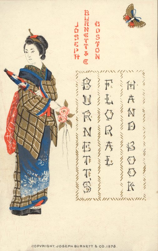 Japansk kvinde, Burnetts Floral Handbook, 1878 af American School