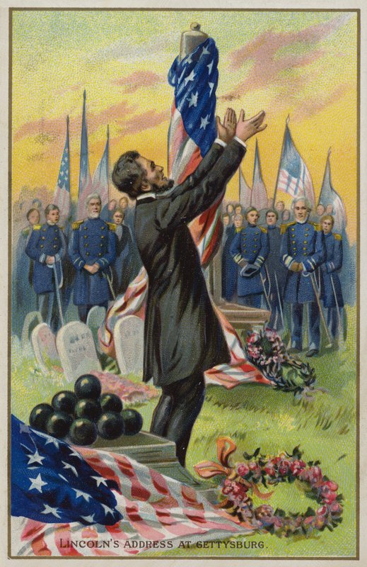 Lincolns tale ved Gettysburg af American School