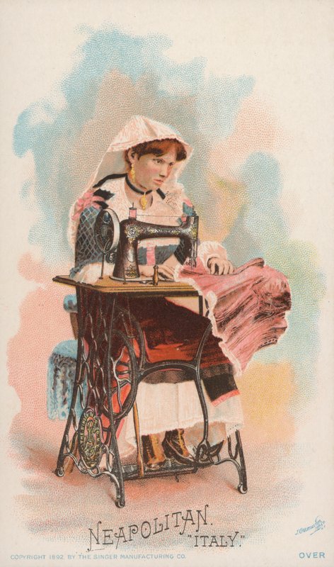 Symaskine, napolitansk, Italien af American School