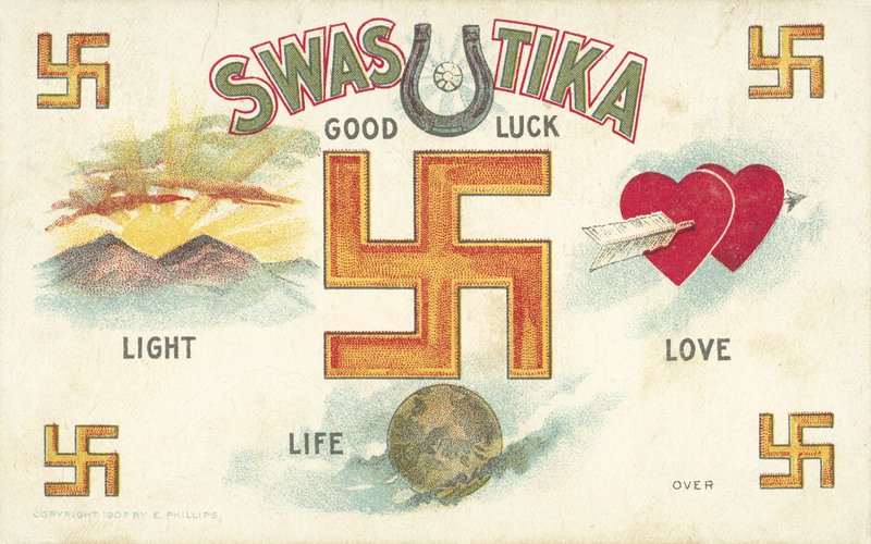 Svastika, emblem for held og lykke af American School