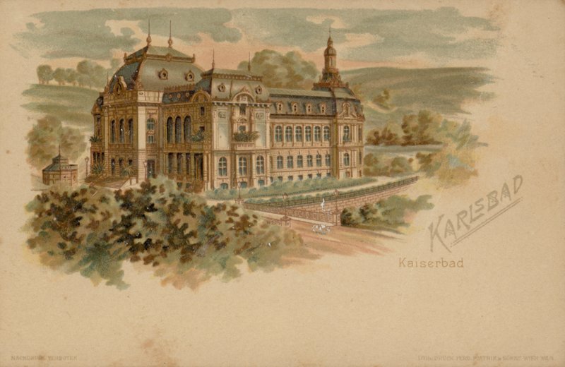 Kaiserbad spa i Karlsbad (Karlovy Vary), Østrig-Ungarnske imperium, 1800-tallet af Austrian School