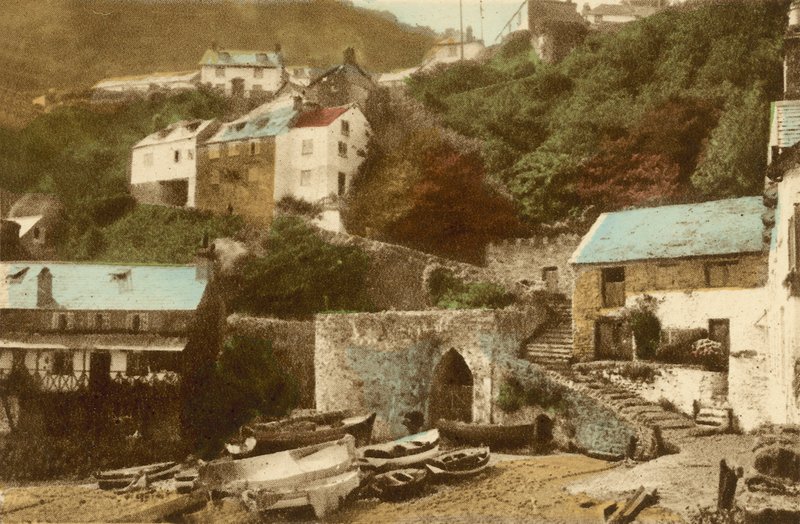 Clovelly, indgang til landsbyen af English Photographer