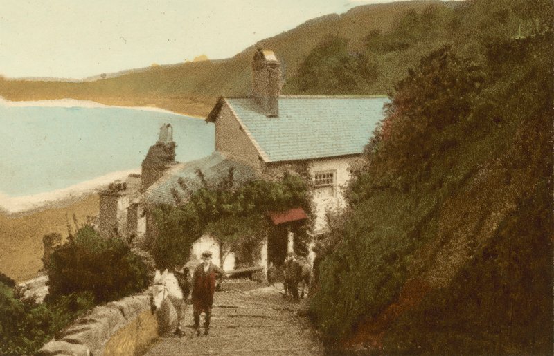 Clovelly, Rose Cottage af English Photographer