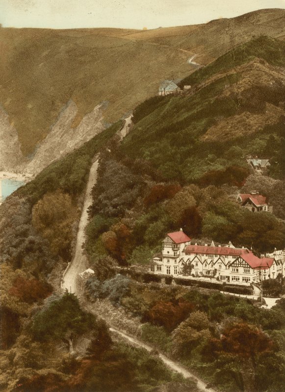 Lynmouth, Countisbury Hill af English Photographer