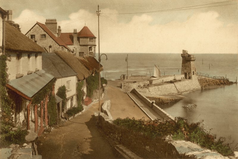 Lynmouth fra Mars Hill af English Photographer