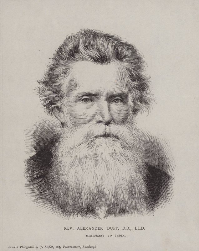 Alexander Duff, skotsk missionær til Indien af English School
