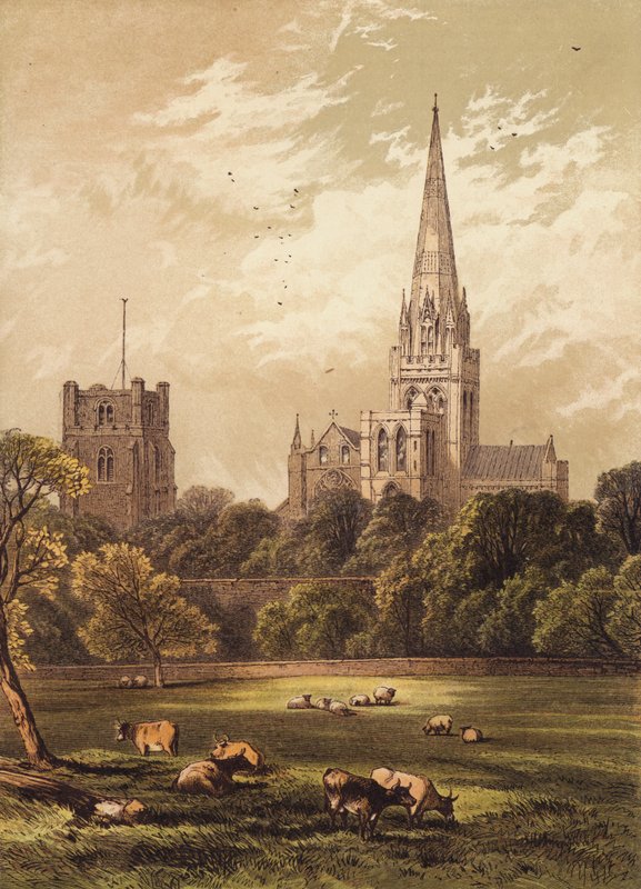Chichester katedral af English School