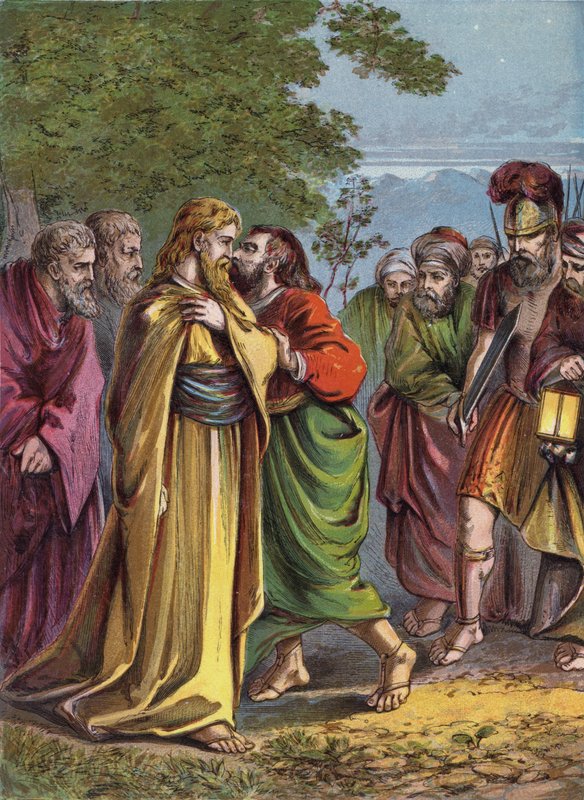 Kristus forrådt af Judas af English School
