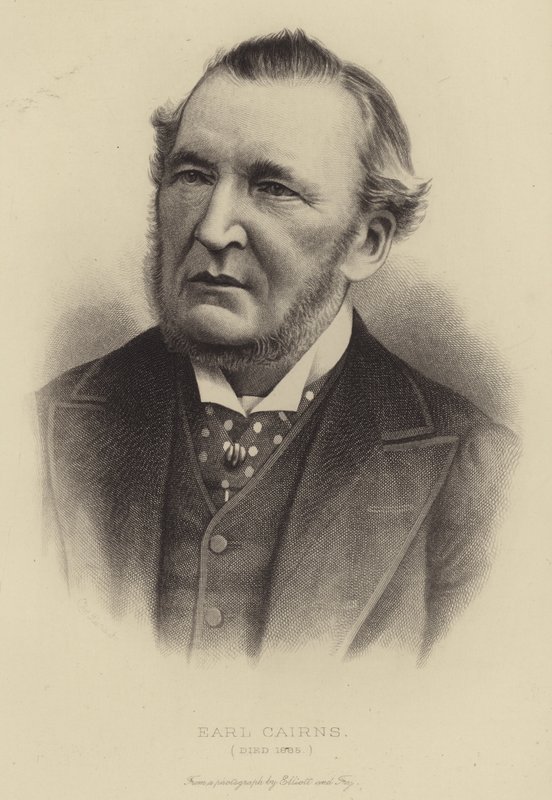 Earl Cairns, død 1885 af English School