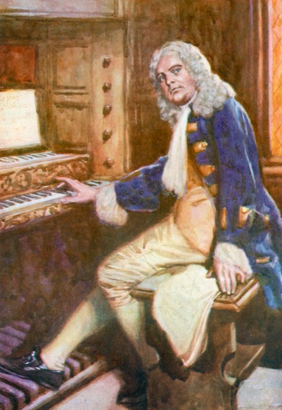 Händel, udarbejder Halleluja-koret af English School