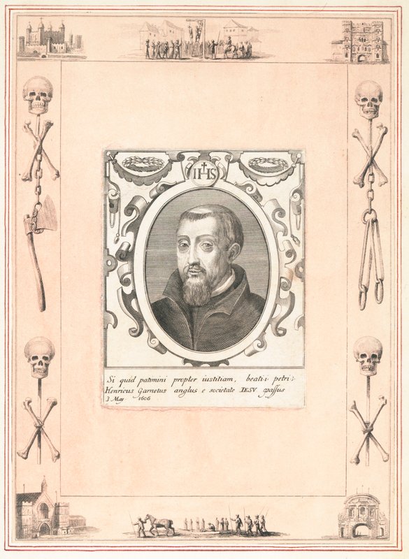 Henry Garnet, henrettet for Krudtplanen, 3. maj 1606 af English School