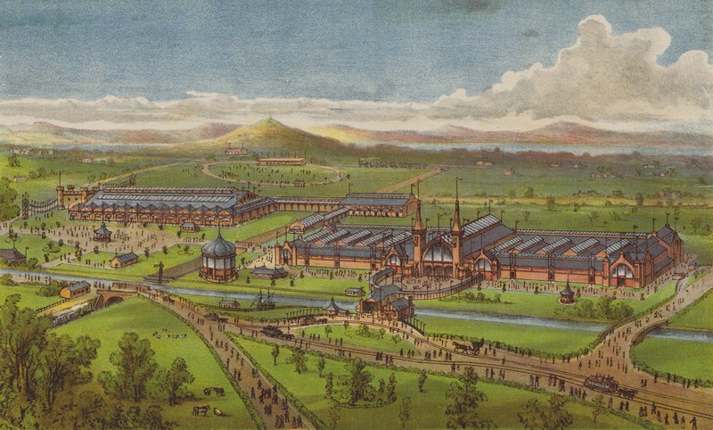 International Exhibition, Edinburgh, 1890, åbnet torsdag den 1. maj af HKH Hertugen af Edinburgh, KG af English School
