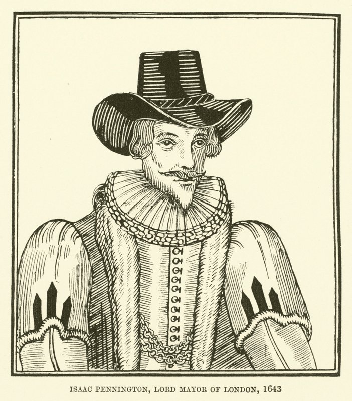 Isaac Pennington, borgmester i London, 1643 af English School