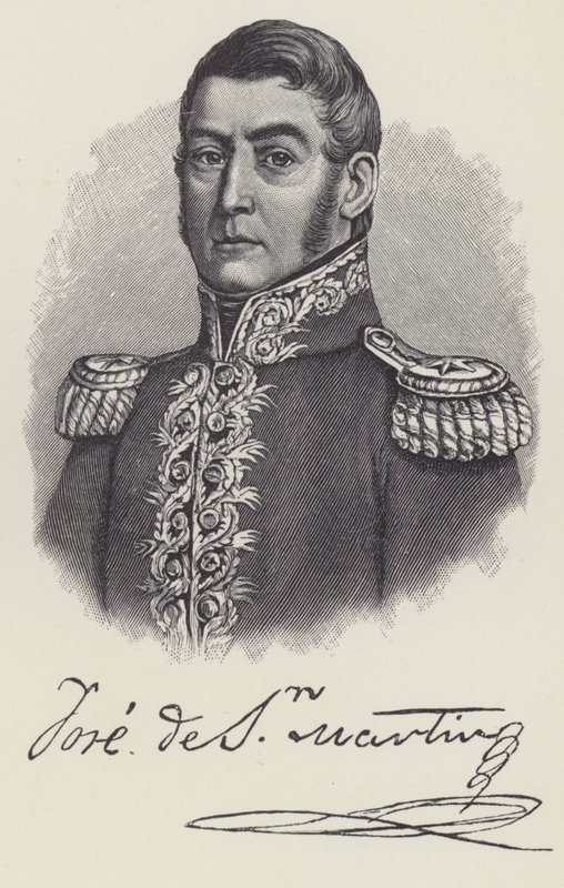 Jose de San Martin, argentinsk general af English School
