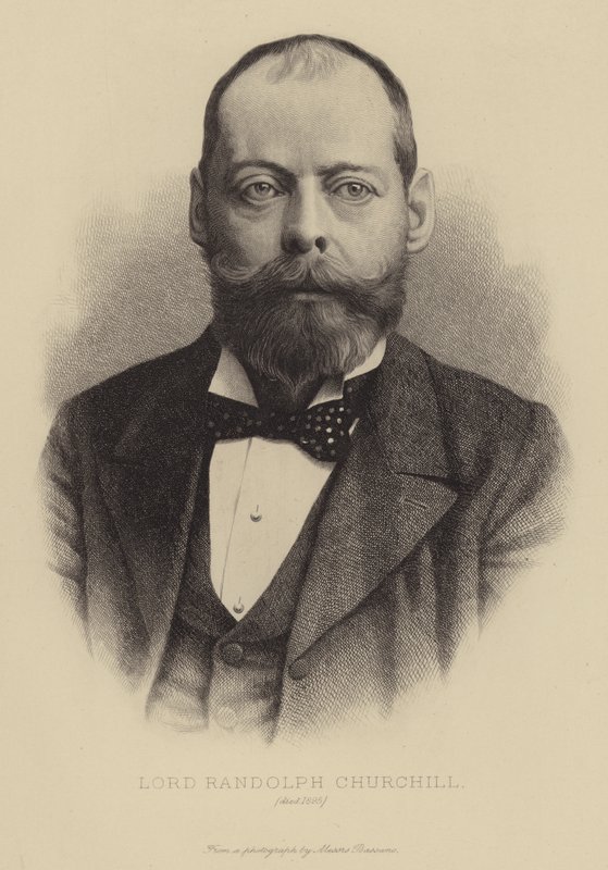 Lord Randolph Churchill, død 1895 af English School
